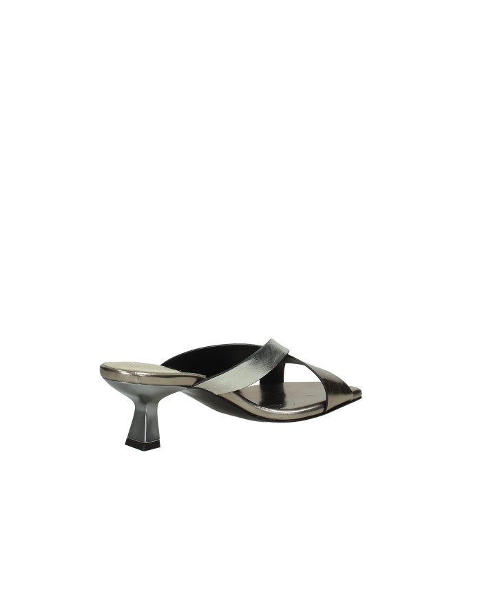 DonnaRì gd67g Sandalo alto scalzato in pelle laminata Canna di fucile