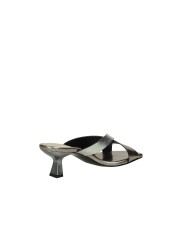 DonnaRì gd67g Sandalo alto scalzato in pelle laminata Canna di fucile