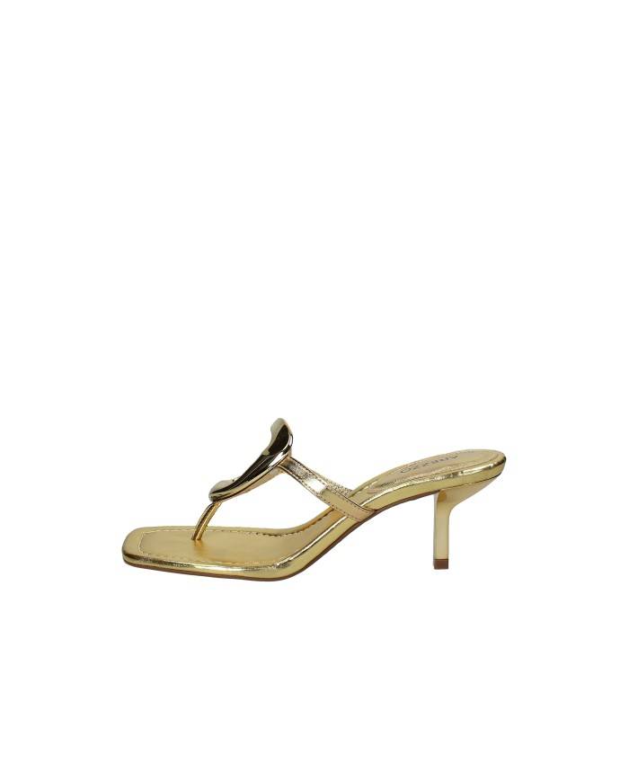 Arezzo 138320007 Sandali Infradito alti in pelle laminata Oro
