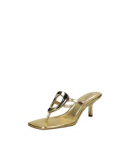 Arezzo 138320007 Sandali Infradito alti in pelle laminata Oro