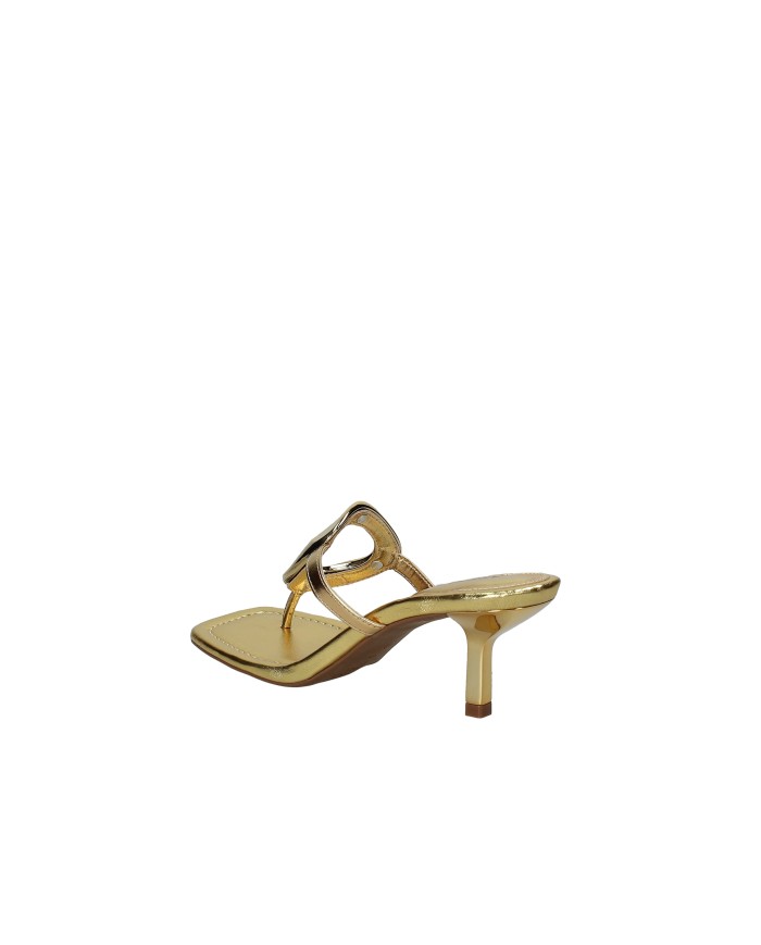 Arezzo 138320007 Sandali Infradito alti in pelle laminata Oro