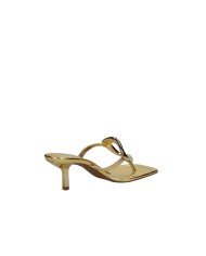 Arezzo 138320007 Sandali Infradito alti in pelle laminata Oro