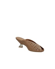 Gianmarco Sorelli 3069 Sandalo scalzato e spuntato in pelle Taupe