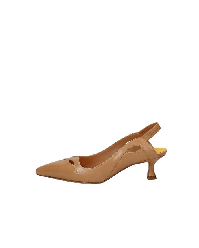 Mara Bini z538 Décolleté slingback in nappa Cammello
