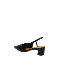 Mara Bini z531 Décolleté slingback con cinturini in nappa Nero