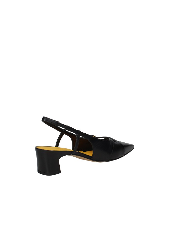 Mara Bini z531 Décolleté slingback con cinturini in nappa Nero
