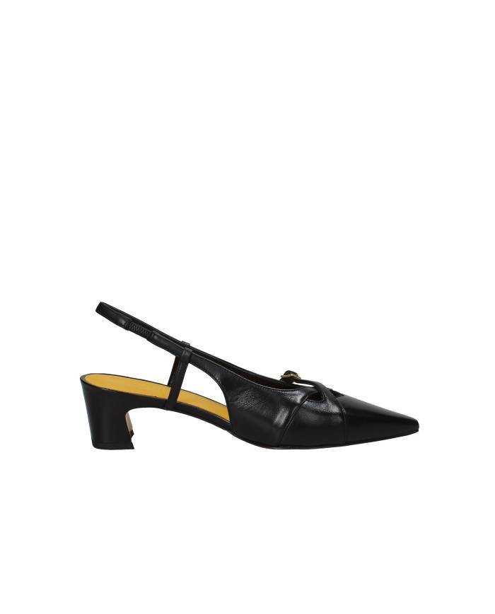 Mara Bini z531 Décolleté slingback con cinturini in nappa Nero