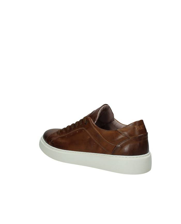Pawelk's 20620.26 Sneaker slip-on da uomo in pelle Tan