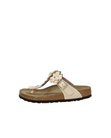 Birkenstock Gizeh Flower.1029287 Sandalo infradito Gizeh floreale in pelle Cipria