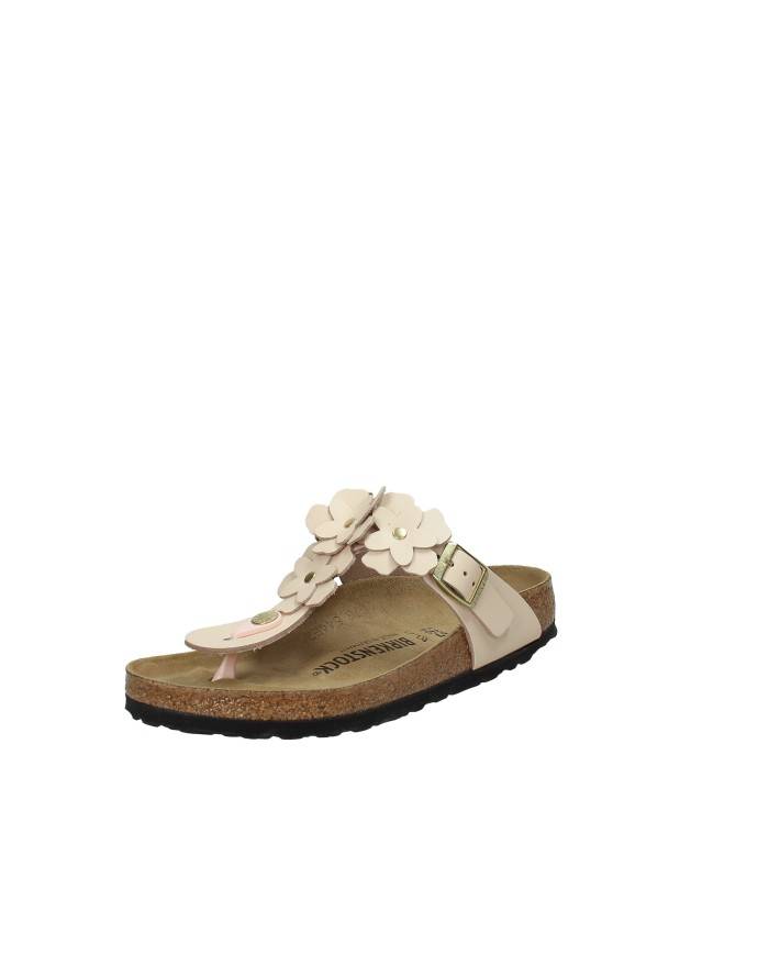Birkenstock Gizeh Flower.1029287 Sandalo infradito Gizeh floreale in pelle Cipria