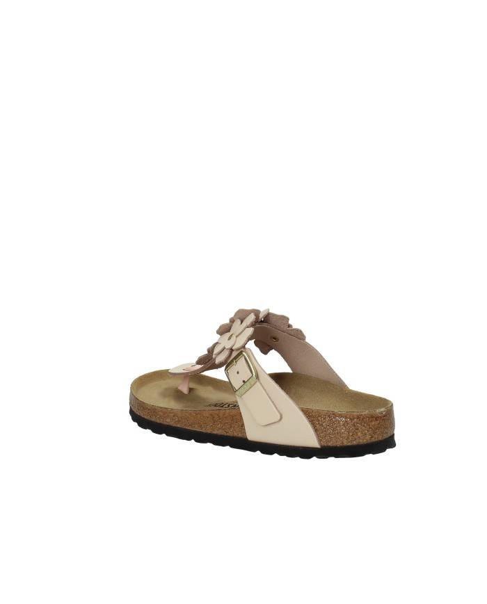 Birkenstock Gizeh Flower.1029287 Sandalo infradito Gizeh floreale in pelle Cipria
