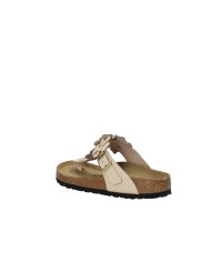 Birkenstock Gizeh Flower.1029287 Sandalo infradito Gizeh floreale in pelle Cipria