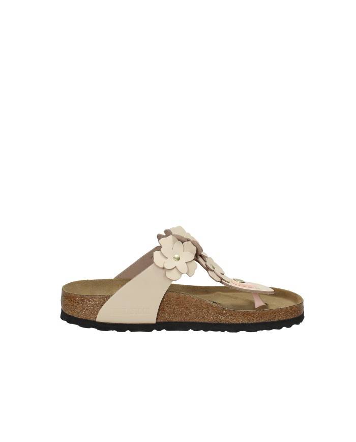 Birkenstock Gizeh Flower.1029287 Sandalo infradito Gizeh floreale in pelle Cipria