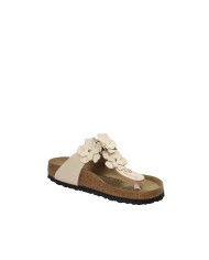 Birkenstock Gizeh Flower.1029287 Sandalo infradito Gizeh floreale in pelle Cipria