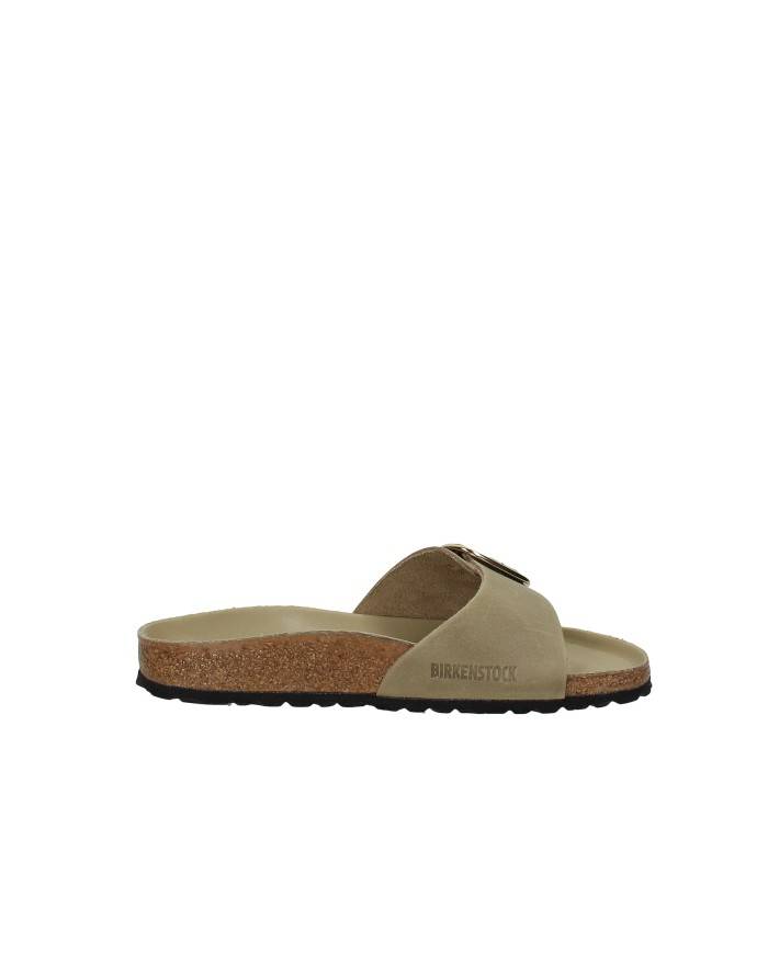 Birkenstock Madrid Big.1030467 Sandalo una fascia Madrid Big Buckle in pelle oliata Taupe
