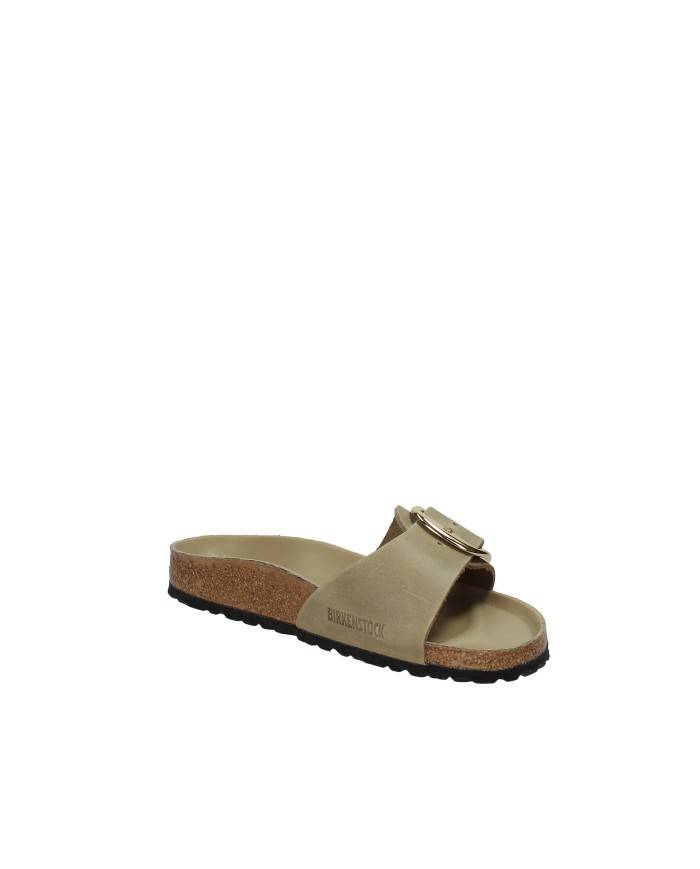 Birkenstock Madrid Big.1030467 Sandalo una fascia Madrid Big Buckle in pelle oliata Taupe