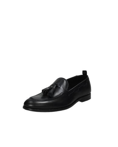 Nicolsadler Havana 02 Mocassino da uomo con nappine in pelle Nero