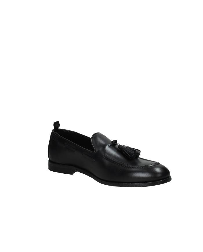 Nicolsadler Havana 02 Mocassino da uomo con nappine in pelle Nero