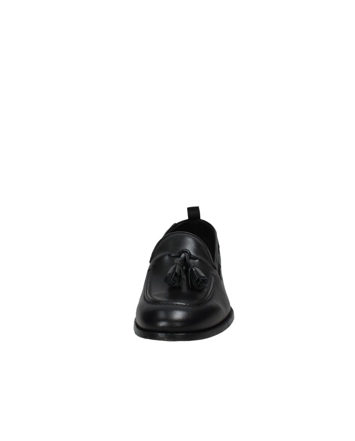 Nicolsadler Havana 02 Mocassino da uomo con nappine in pelle Nero