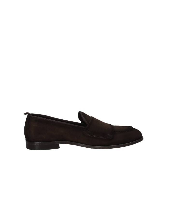 Nicolsadler Havana 03 Mocassini da uomo doppia fibbia in camoscio Testa Moro