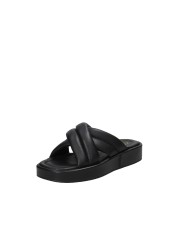 Clarks Alda Glide Sandalo con zeppa in nappa Nero