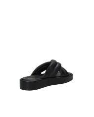 Clarks Alda Glide Sandalo con zeppa in nappa Nero