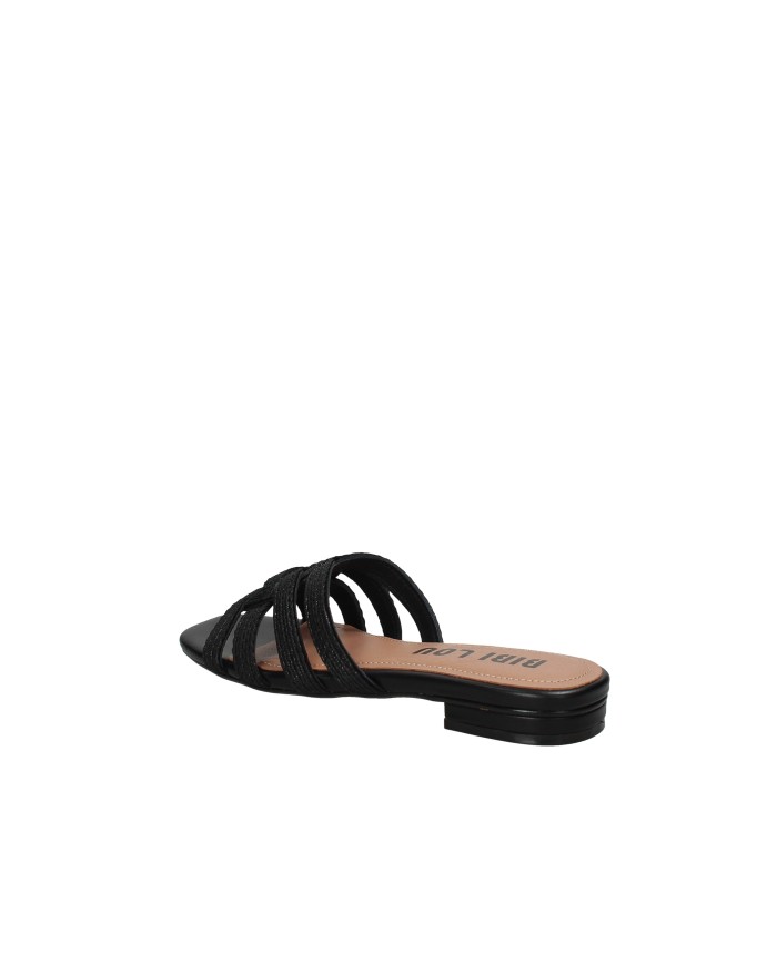 Bibi Lou 877z94hg Sandalo basso ciabattina in tessuto Nero