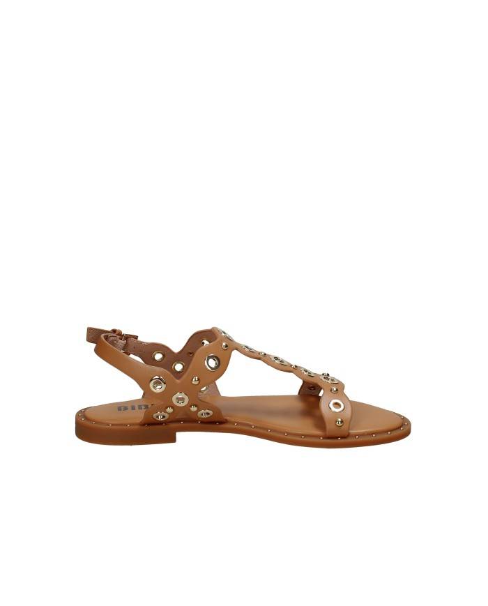 Bibi Lou 946z80hg Sandali bassi con borchie in pelle Tan