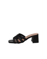 Bibi Lou 878z94hg Sandalo scalzato alto in pelle e tessuto Nero