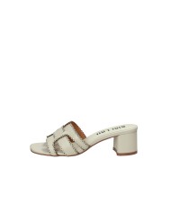 Bibi Lou 756z10vk Sandali scalzati alti in pelle Off White