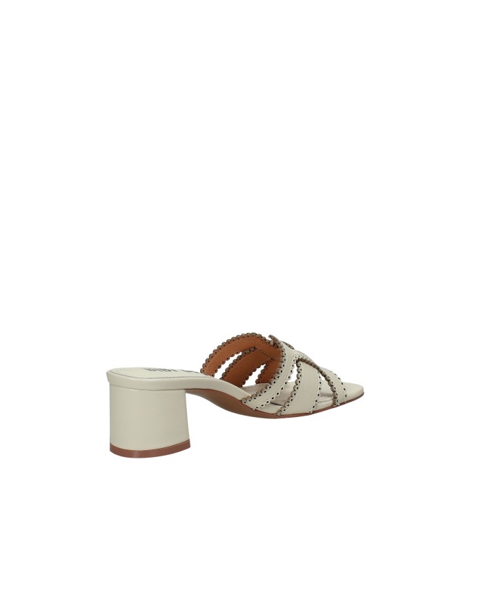 Bibi Lou 756z10vk Sandali scalzati alti in pelle Off White