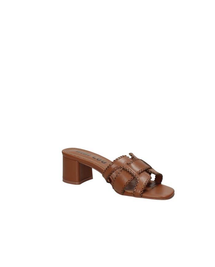 Bibi Lou 756z10vk Sandali scalzati alti in pelle Tan