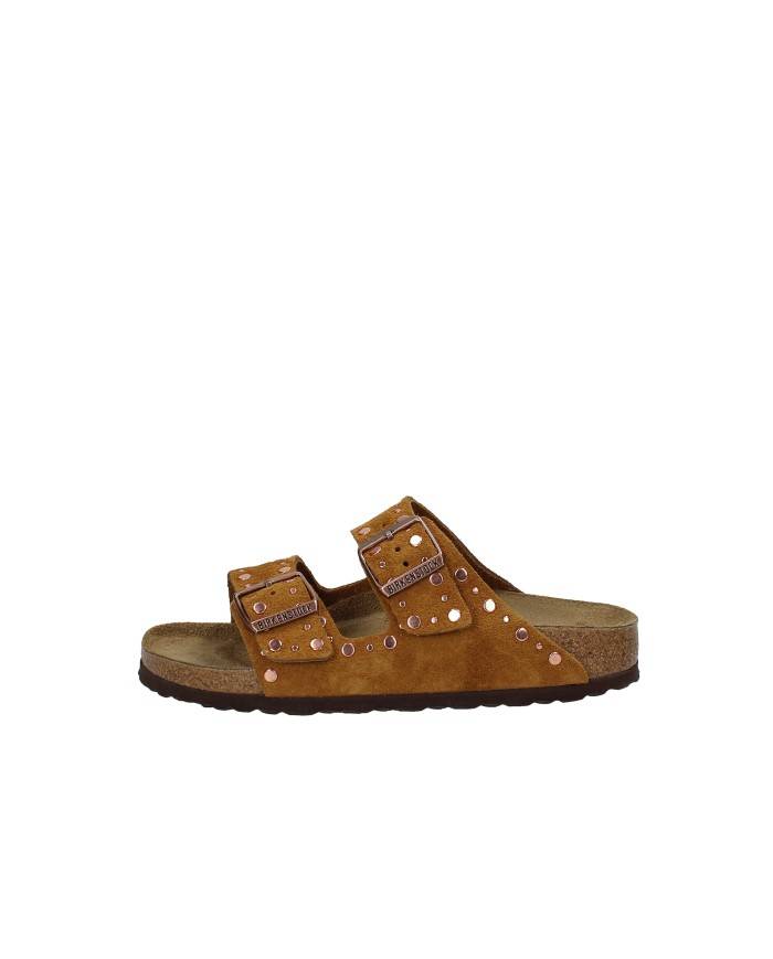 Birkenstock Arizona Rivet.1031731 Sandalo due fasce Arizona in camoscio Tan