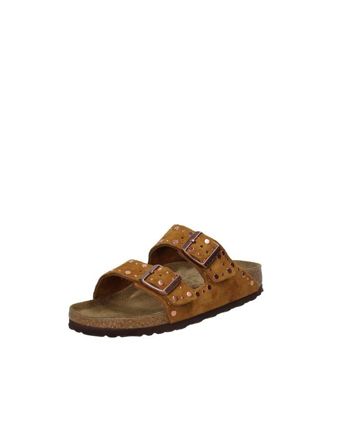 Birkenstock Arizona Rivet.1031731 Sandalo due fasce Arizona in camoscio Tan