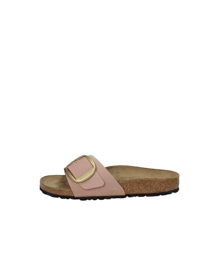 Birkenstock Madrid Big.1027056 Sandalo una fascia Madrid Big Buckle in nabuk Rosa