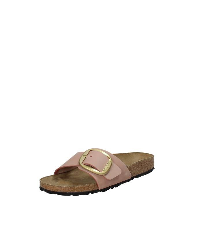 Birkenstock Madrid Big.1027056 Sandalo una fascia Madrid Big Buckle in nabuk Rosa