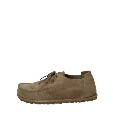 Birkenstock Utti.1027274 Mocassino allacciato in camoscio Taupe
