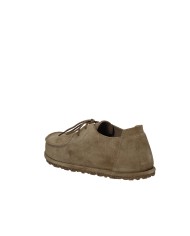 Birkenstock Utti.1027274 Mocassino allacciato in camoscio Taupe