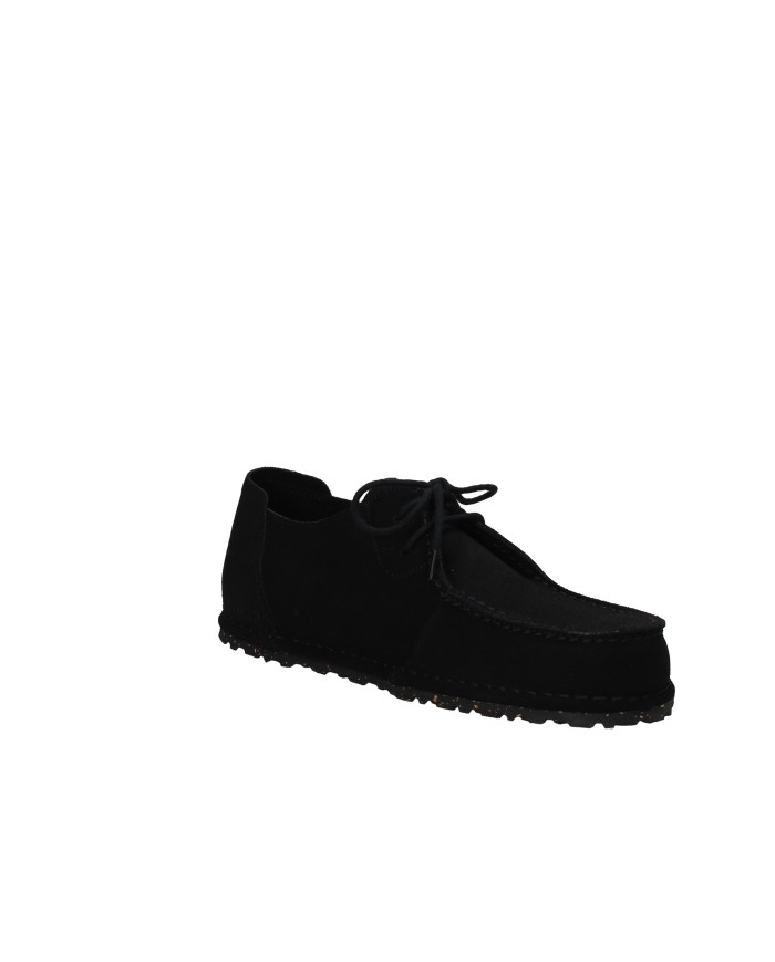 Birkenstock Utti.1028597 Mocassino allacciato in camoscio Nero