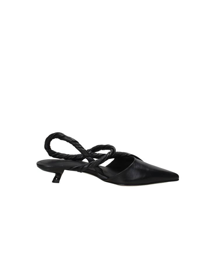 JVAM 40357 Décolleté slingback kitten heel in nappa Nero