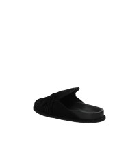 JVAM 40449 Sabot con frange in camoscio Nero