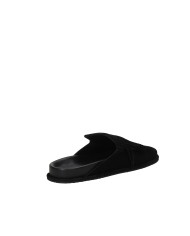 JVAM 40449 Sabot con frange in camoscio Nero