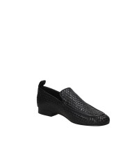JVAM 40465 Mocassino classico in pelle intrecciata Nero