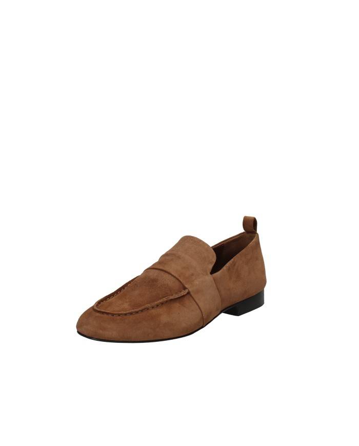 JVAM 32011 Mocassino da donna in camoscio Tan