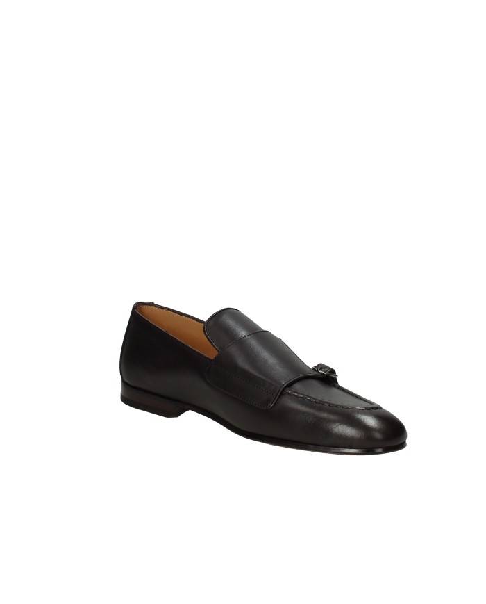 Rossano Bisconti 464-07 Mocassino due fibbie in pelle Testa Moro