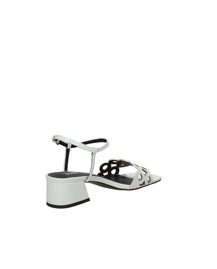 Bibi Lou 628z10vk Sandalo con tacco medio in pelle Bianco