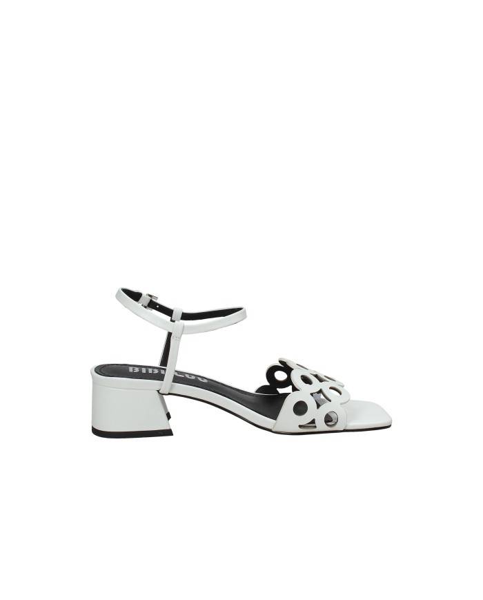 Bibi Lou 628z10vk Sandalo con tacco medio in pelle Bianco
