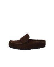 Birkenstock Naples.1031701 Sabot stile mocassino in camoscio Testa Moro