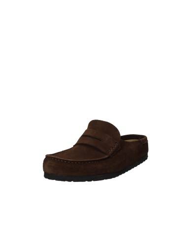 Birkenstock Naples.1031701 Sabot stile mocassino in camoscio Testa Moro