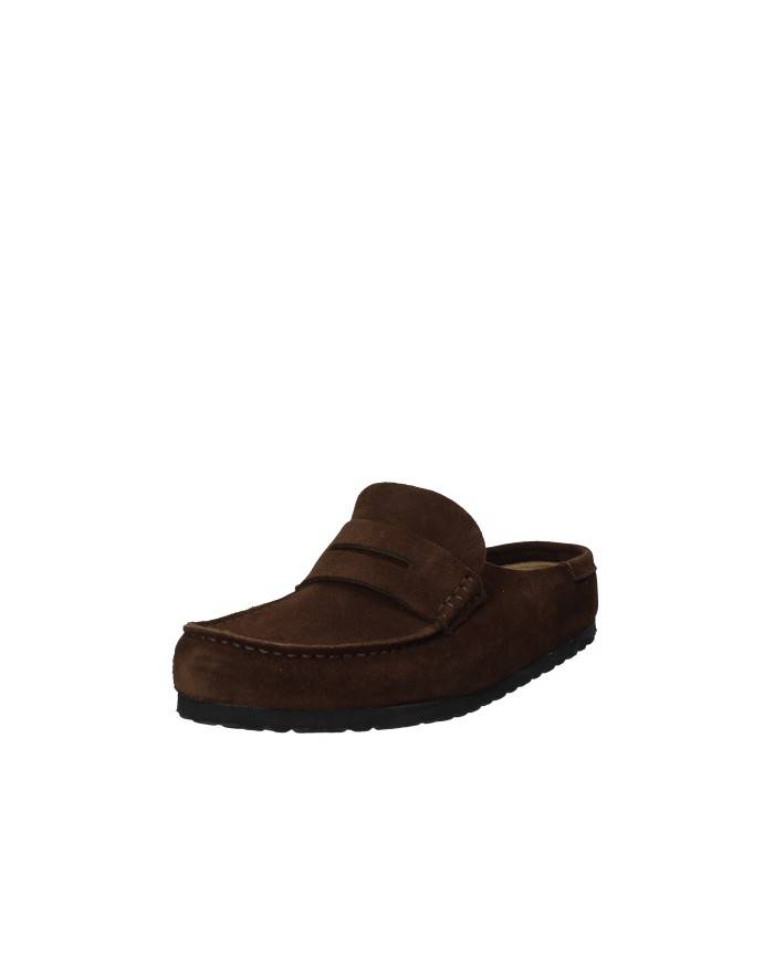 Birkenstock Naples.1031701 Sabot stile mocassino in camoscio Testa Moro